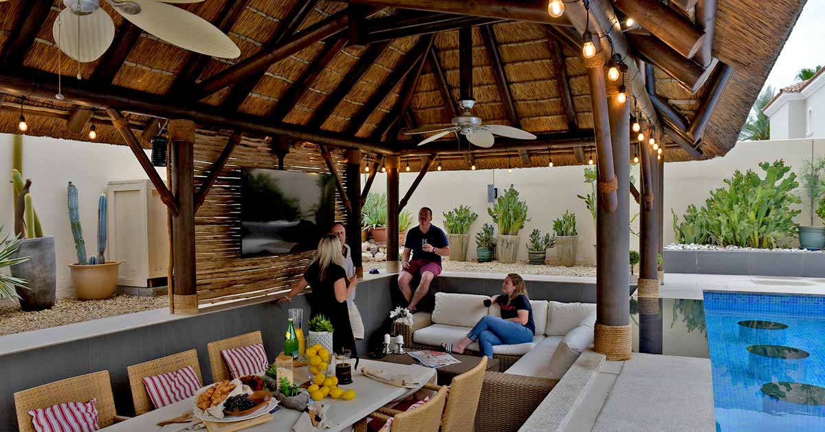 Creating Paradise: The Story of a Luxurious Thatched Gazebo in Arabian Ranches, Dubai